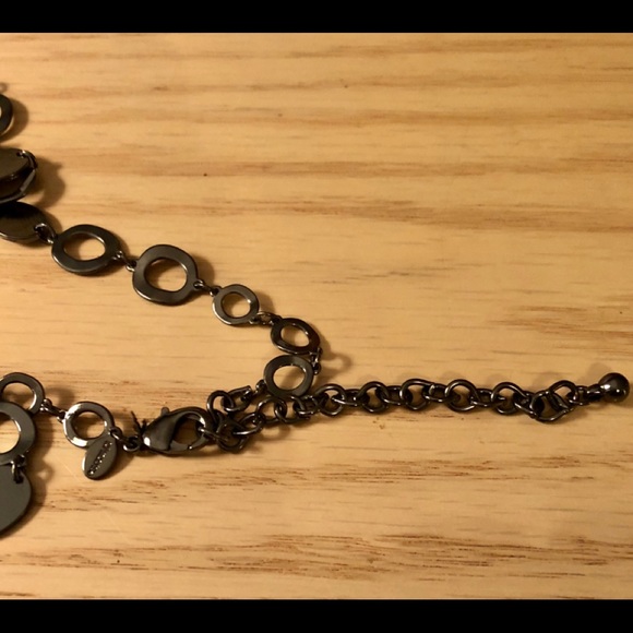 Chico’s Gun Metal Gray Fashion Necklace 19” euc - Picture 5 of 5